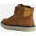 Chaussures Fille Boots Geox J RIDDOCK BOY WPF jaune foncé/marron