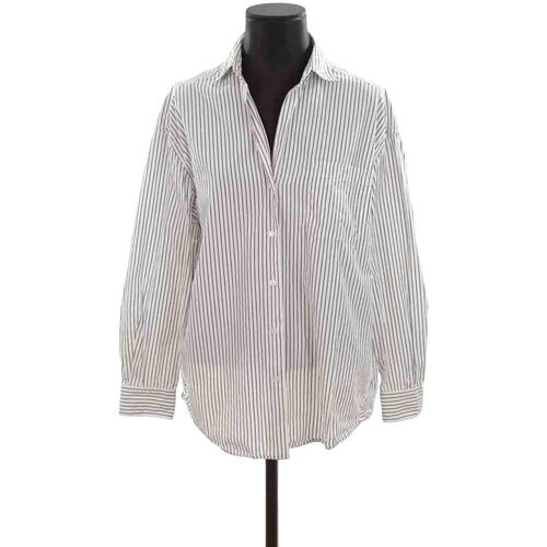 Vêtements Femme Débardeurs / T-shirts jacket sans manche Max Mara Chemise en coton Blanc