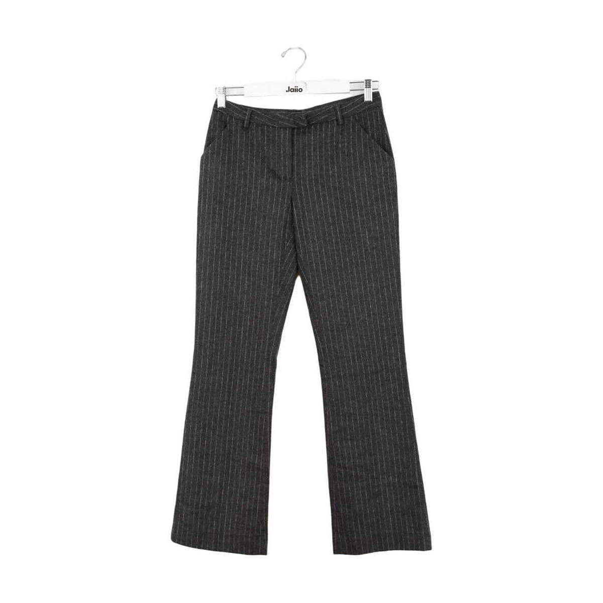 Vêtements Femme Pantalons D&G Pantalon droit en laine Anthracite