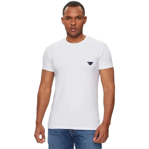 Vêtements Homme T-shirts manches courtes Emporio Armani Eagle Blanc
