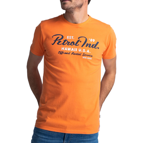 Vêtements Homme Men T-shirt Ss Aop Petrol Industries M-1040-TSR601 Orange