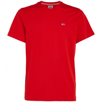 Vêtements Homme T-shirts manches courtes Tommy Hilfiger - TJM SLIM JERSEY C NE Rouge
