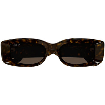 Montres & Bijoux Lunettes de soleil Gucci Occhiali da sole  GG1528S 002 Marron