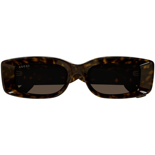 Montres & Bijoux Lunettes de soleil Gucci Occhiali da sole  GG1528S 002 Marron