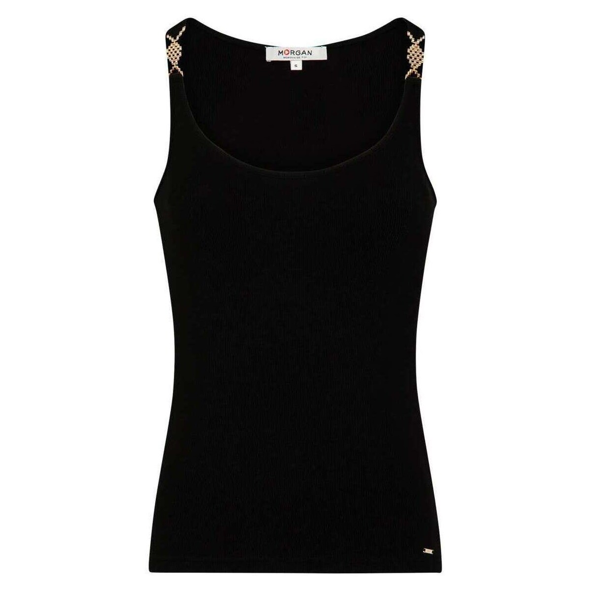 Vêtements Femme Débardeurs / T-shirts sans manche Morgan 161980VTPE24 Noir