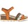 Chaussures Femme Sandales et Nu-pieds Dorking SANDALIAS DE PIEL CON CUÑA  GOLD D9320 MULTI Orange