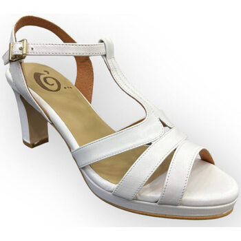 Chaussures Femme Sandales et Nu-pieds Ligne O Sandales talon Blanc Blanc