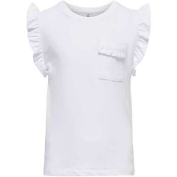Vêtements Fille Débardeurs / T-shirts sans manche Only 162244VTPE24 Blanc
