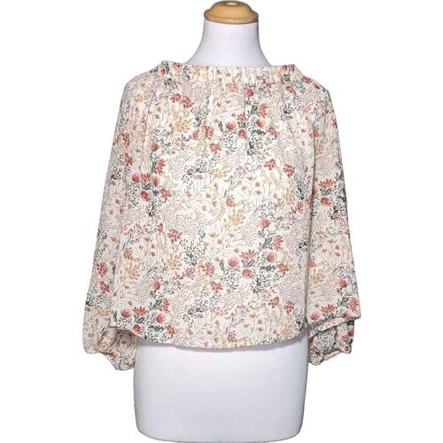 Vêtements Femme Tops / Blouses Forever 21 blouse  38 - T2 - M Blanc Multicolore