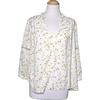 Vêtements Femme Tops / Blouses Strass / Clous / Bijoux blouse  36 - T1 - S Blanc Blanc