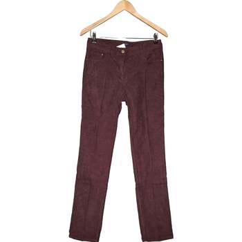 jeans caroll  jean droit femme  40 - t3 - l rouge 