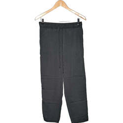 Vêtements Femme Pantalons H&M pantalon droit femme  36 - T1 - S Noir Noir