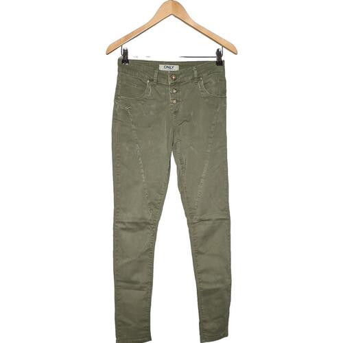 Vêtements Femme Pantalons Only pantalon slim femme  34 - T0 - XS Vert Vert