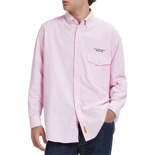 Vêtements Homme Chemises manches longues B.d. Baggies B14008 Rose