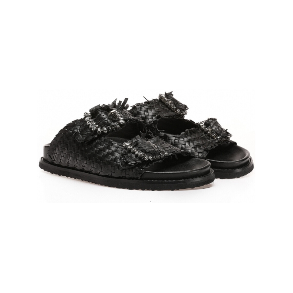 Chaussures Femme Sandales et Nu-pieds Inuovo - Mules 395010 Noir Noir