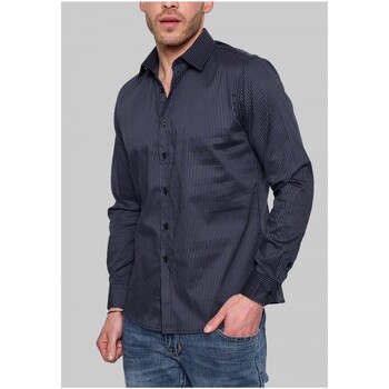 Vêtements Homme Chemises manches longues Kebello Soutiens-Gorge & Brassières Noir