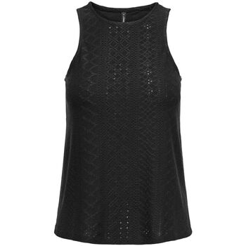 Vêtements Femme Débardeurs / T-shirts sans manche Only 15289684 SANDRA-BLACK Noir