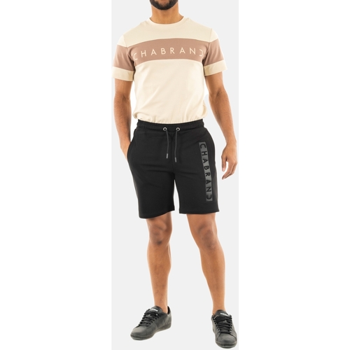 Vêtements Homme Shorts camouflage-print / Bermudas Chabrand 60222 Noir