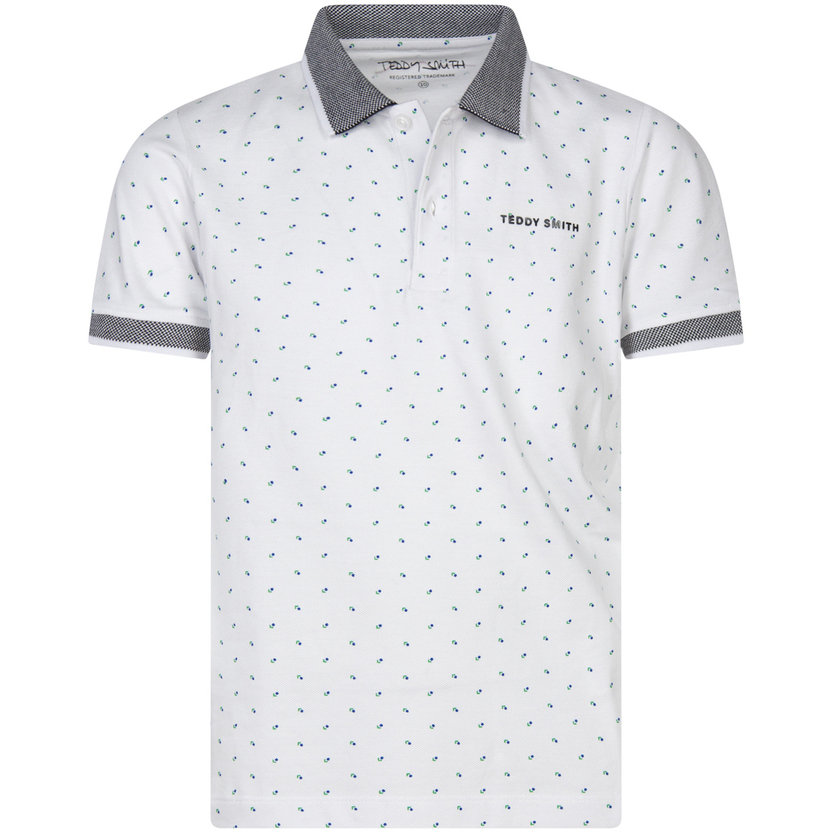 Vêtements Garçon T-shirts & Polos Teddy Smith Polo coton droite Blanc
