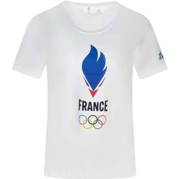 Vêtements Femme T-shirts manches courtes Le Coq Sportif 164004VTPE24 Blanc