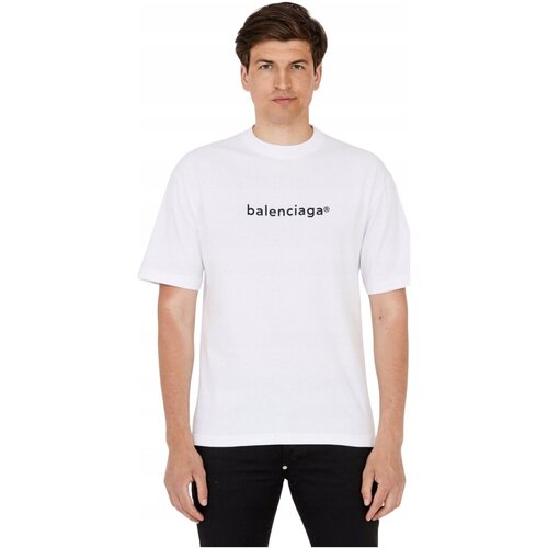 Vêtements Homme T-shirts manches courtes Balenciaga 620969 TIV50 Blanc