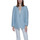 Vêtements Femme Vestes / Blazers Vero Moda Vmmindy Ls Loose Pinstripe Linen 10304657 Bleu