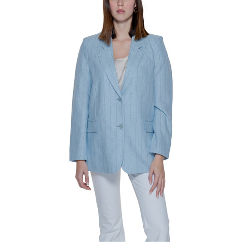 Vêtements Femme Vestes / Blazers Vero Moda Walk & Fly Linen 10304657 Bleu