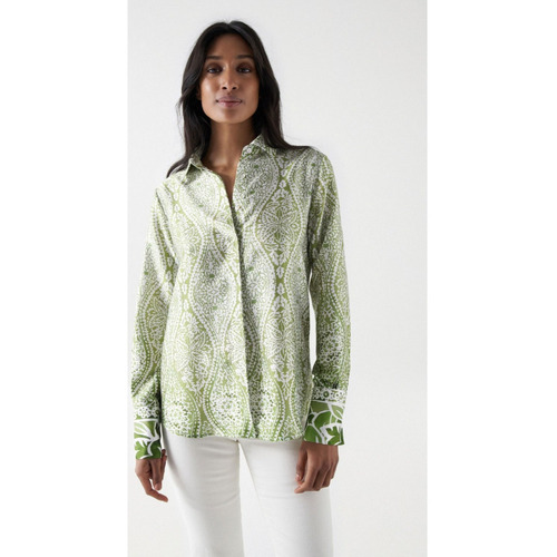 Vêtements Femme Chemises / Chemisiers Salsa - PRINTED SHIRT Vert