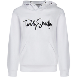 Vêtements Garçon Pulls Teddy Smith Sweat à capuche coton Blanc