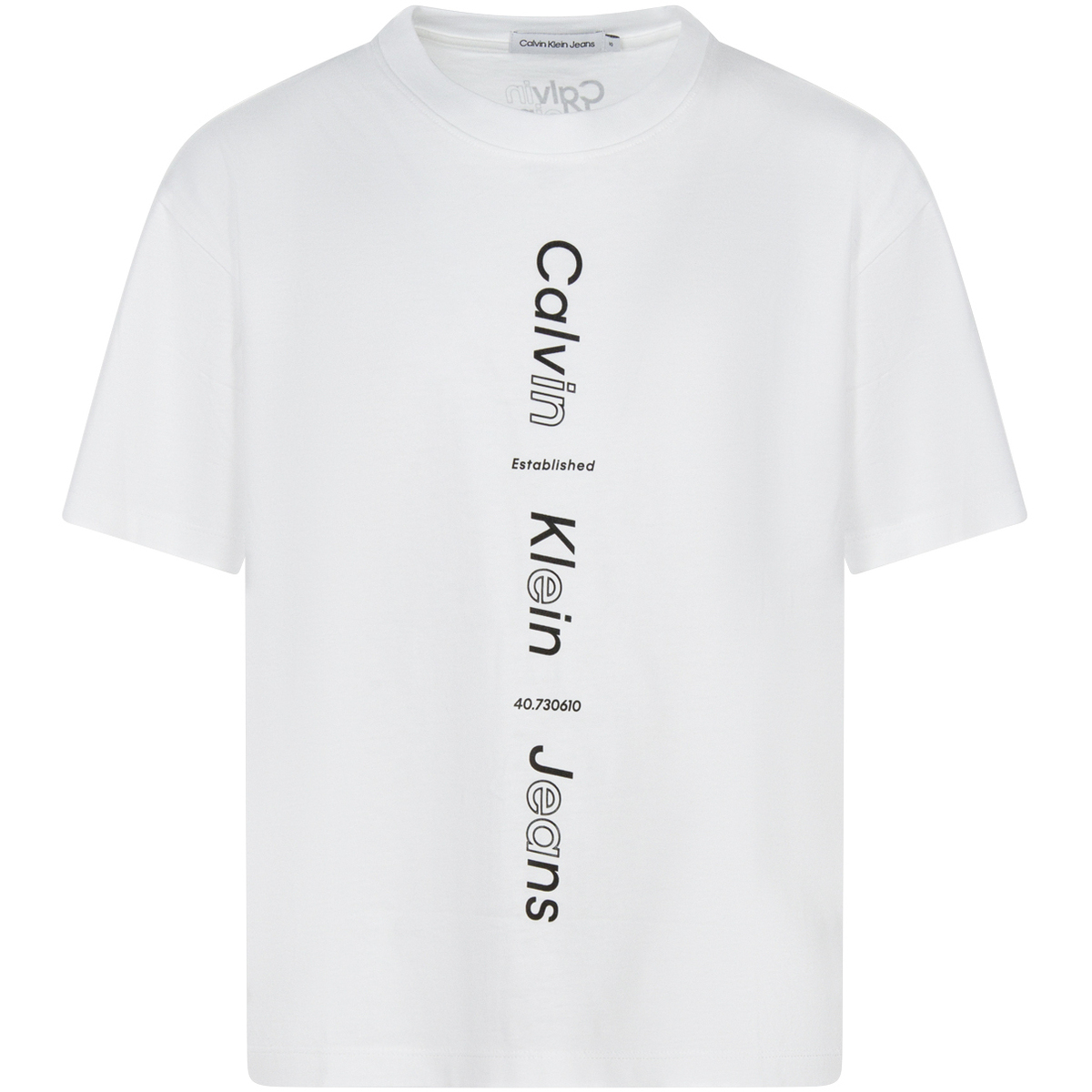 Vêtements Garçon T-shirts & Polos Calvin Klein Jeans T-shirt coton col rond Multicolore