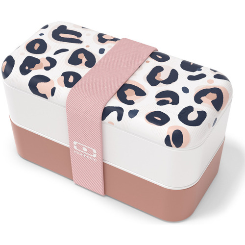 Regarde Le Ciel Lunchbox Monbento Lunch box - ® - MBO rose Leopard Léopard rose