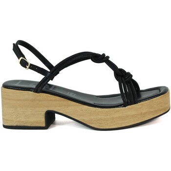 sandales vexed  sandalias de nudos con plataforma lol kyra negro 