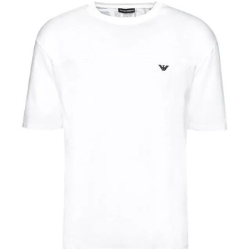 Vêtements Homme Emporio Armani back tab logo leather trainers in black Ea7 Emporio Armani Tee-shirt Blanc