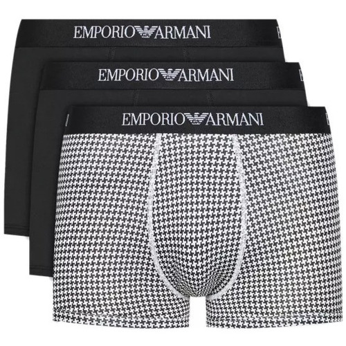 Sous-vêtements Homme Boxers Ea7 Emporio Armani Pack de 3 Gris
