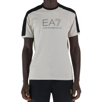 Vêtements Homme T-shirts & Polos trainers armani exchange xdx042 xv338 k659 op white lt goldni Tee-shirt Beige