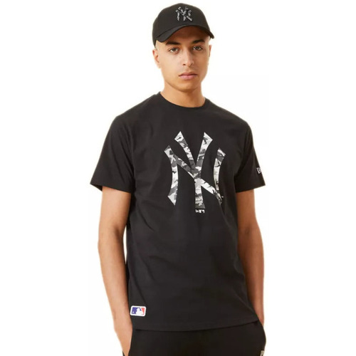 Vêtements Homme T-shirts manches courtes New-Era MLB SEASONAL INFILL NEYYAN Noir