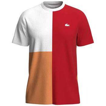 Vêtements Homme T-shirts & Polos Lacoste Tricolour Rouge