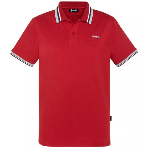 Vêtements Homme T-shirts & Polos Schott COTES RAYES Rouge