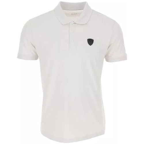 Vêtements Homme T-shirts & Polos trainers armani exchange xdx042 xv338 k659 op white lt goldni Polo Blanc