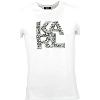 Vêtements Homme T-shirts manches courtes Karl Lagerfeld Tee-shirt Blanc