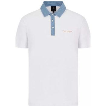 Vêtements Homme T-shirts manches courtes EAX Polo Blanc