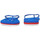 Chaussures Homme Tongs Ea7 Emporio Armani logo Tong Bleu