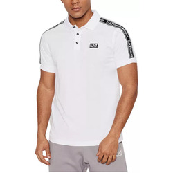 Vêtements Homme T-shirts & Polos Ea7 Emporio leather Armani Polo Blanc
