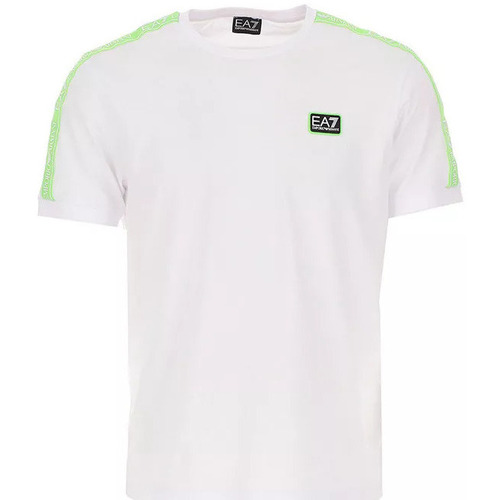 Vêtements Homme T-shirts & Polos trainers armani exchange xdx042 xv338 k659 op white lt goldni Tee-shirt Blanc