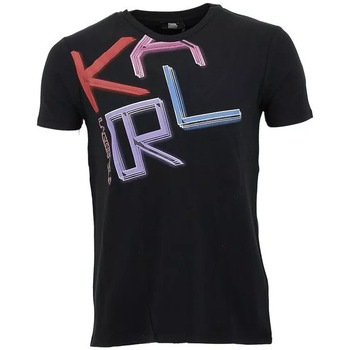 Vêtements Homme T-shirts manches courtes Karl Lagerfeld Tee-shirt Noir