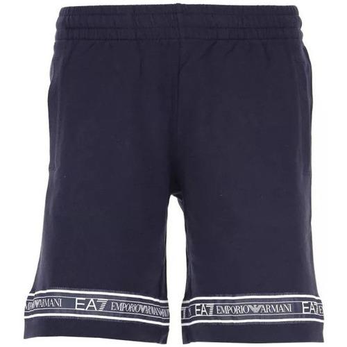 Vêtements Homme Shorts / Bermudas trainers armani exchange xdx042 xv338 k659 op white lt goldni Bermuda Bleu
