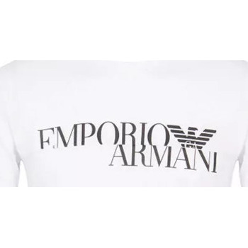 Vêtements Homme Emporio Armani back tab logo leather trainers in black Ea7 Emporio Armani Loungewear Blanc