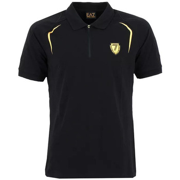 Vêtements Homme T-shirts & Polos trainers armani exchange xdx042 xv338 k659 op white lt goldni Polo Noir