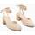 Chaussures Femme Sandales et Nu-pieds Vanessa Wu Sandales à talon Inna à lacets Beige