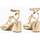 Chaussures Femme Sandales et Nu-pieds Vanessa Wu Sandales Nelly à brides et talon haut Doré